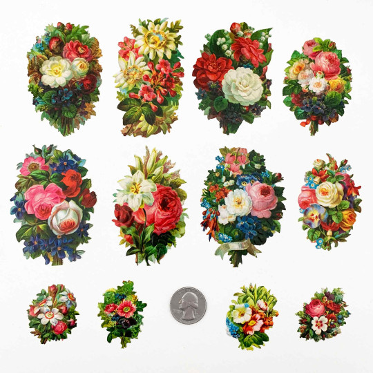 Mixed Bouquets Loose Flowers Paper Scrap Pack